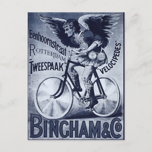 Bingham & Co. Velocipedes Postkarte (Vorderseite)
