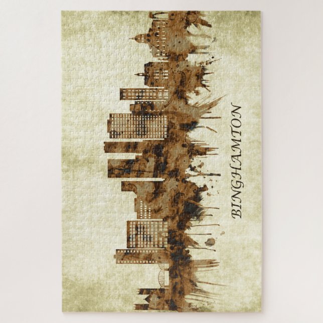 Binghamton New York Cityscape (Vertikal)