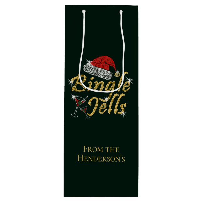 Bingle Jells Tipsy Geschenktüte Für Weinflaschen (Vorderseite)