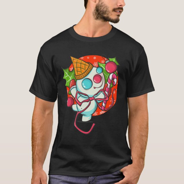 Bingle Snowman New Orleans Christmas Icon Cla T-Shirt (Vorderseite)