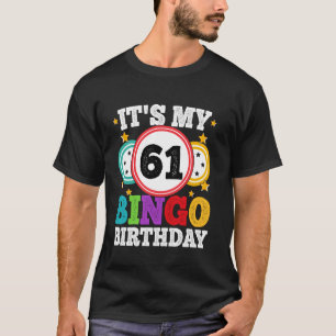 Bingo 61. Geburtstag Mein 61. Bingo Geburtstag Män T-Shirt