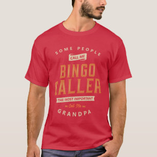 Bingo-Ansager Lustiger Berufstitel Retro T-Shirt