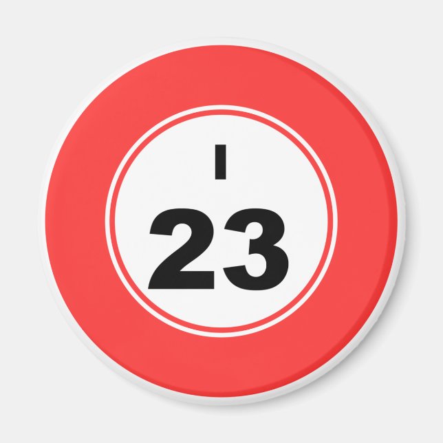 Bingo Ball I Magnet (Vorne)