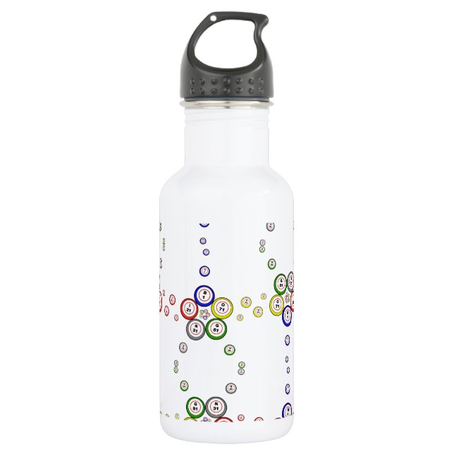 Bingo-Ball-Muster Edelstahlflasche (Vorderseite)