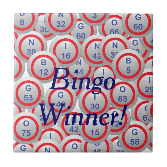 Bingo-Bälle Fliese (Vorderseite)