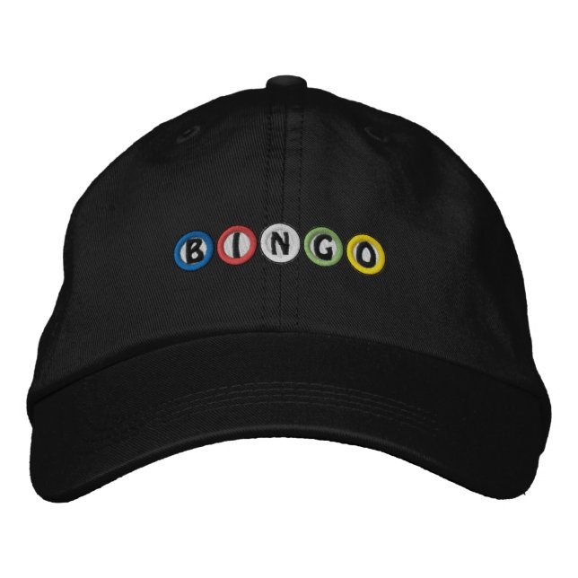 Bingo Balls Bestickte Kappe (Vorderseite)