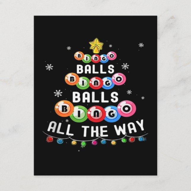 Bingo Balls Bingo den ganzen Weg Begleitkarte (Vorderseite)