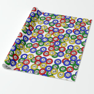 BINGO Balls Geschenkpapier