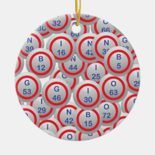 Bingo Balls Keramik Ornament
