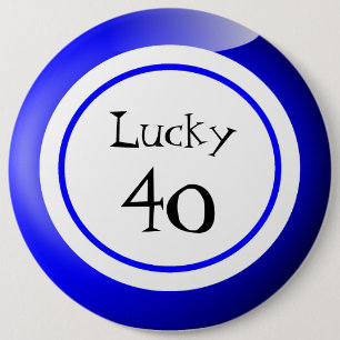 Bingo Balls Lucky Numbers Spaß Button