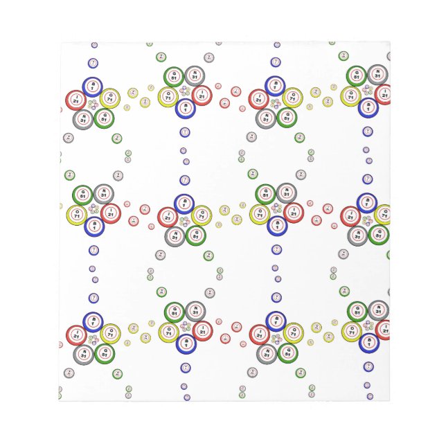 Bingo Balls Notizblock (Vorderseite)