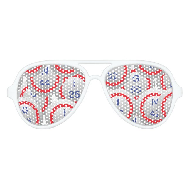 Bingo Balls Partybrille (Vorderseite)