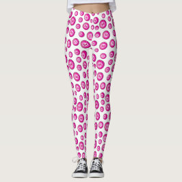 Bingo Balls Rosa Gemustert Leggings