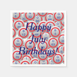 Bingo Balls Serviette