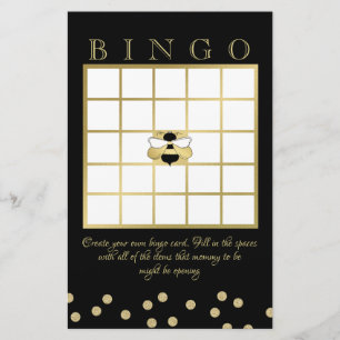 Bingo Bee Baby Shower Briefpapier