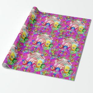 BINGO BINGO Splattered Paint CBDOilPrincess Geschenkpapier