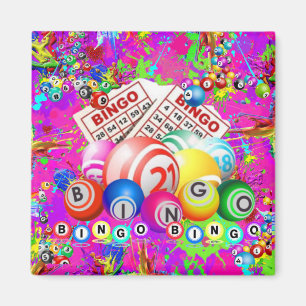 BINGO BINGO Splattered Paint CBDOilPrincess Magnet