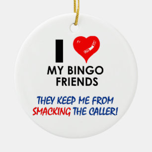 BINGO! Bingoentwürfe für den fabelhaften Spieler Keramikornament