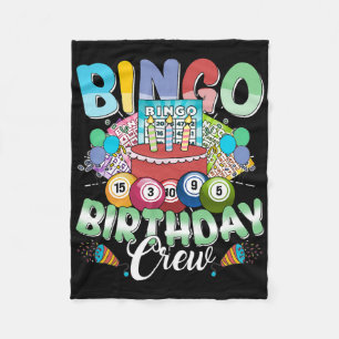 Bingo Birthday Crew Bingo Player Weihnachten Fleecedecke