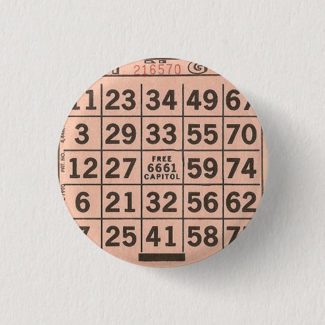 BINGO BUTTON (Vorderseite)