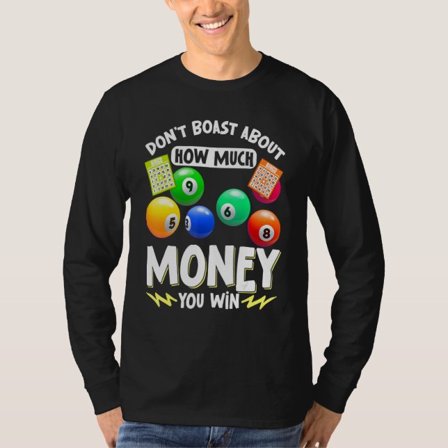 Bingo Caller Player Lucky Bingo 51 T-Shirt (Vorderseite)