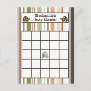 Bingo Card Laguna Beach Turtle Froschteich Einladungspostkarte
