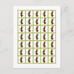 Bingo Card Markers Forest Friends Bunny Postkarte