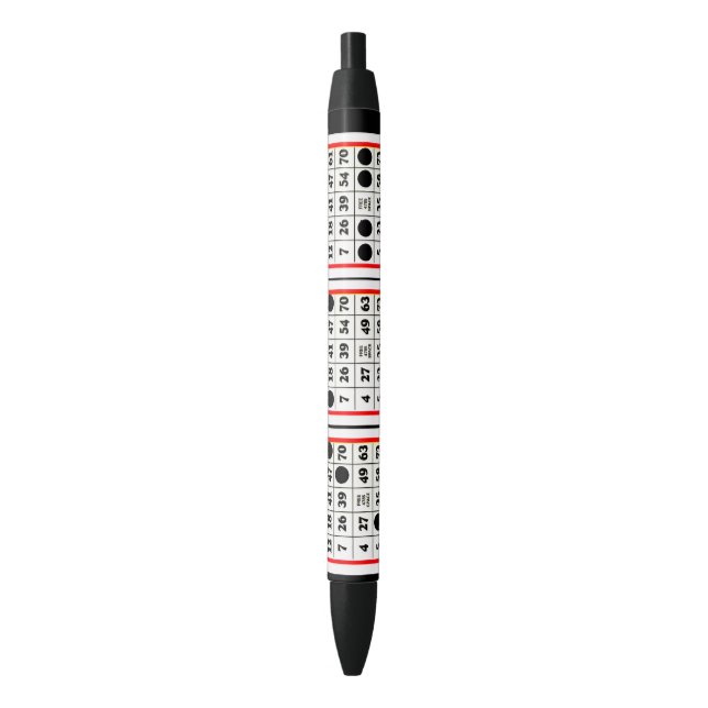 Bingo Card Tinte Pen Kugelschreiber (Vorderseite Vertikal)