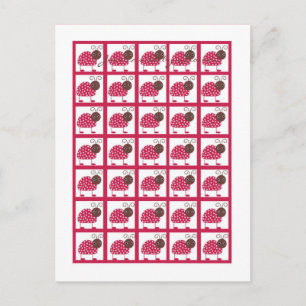 Bingo Cartes Markers Berry Garden Rose Lady Bug