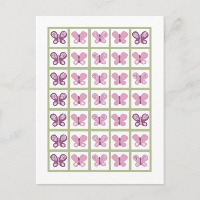 Bingo Cartes Marqueurs Sugar Plum Papillon (Devant)