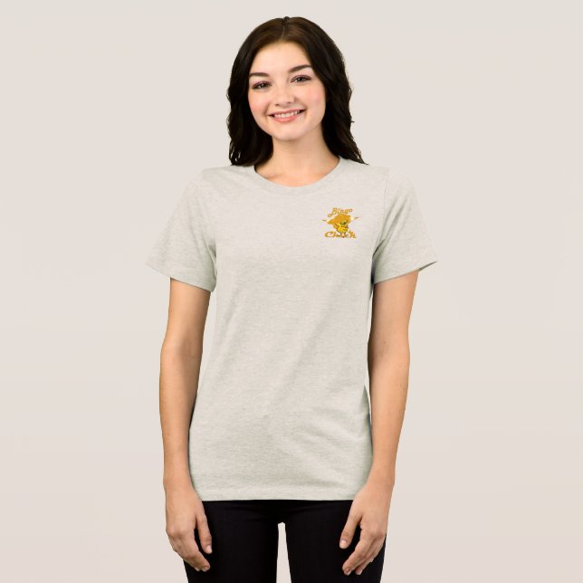 Bingo Chick #10 Tri-Blend Shirt (Vorderseite voll)