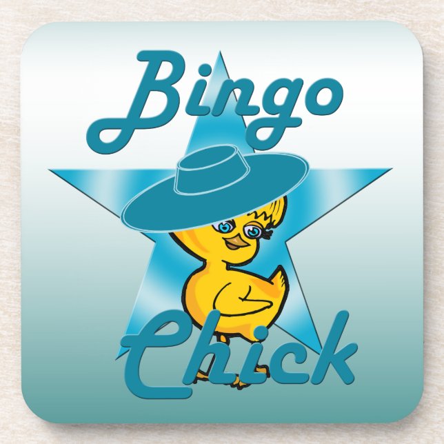 Bingo Chick #7 Getränkeuntersetzer (Vorderseite)