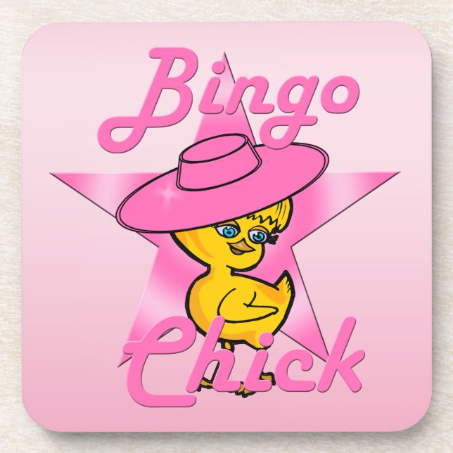 Bingo Chick #8 Getränkeuntersetzer (Vorderseite)