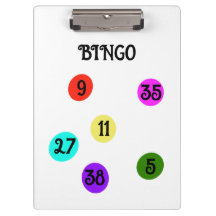 BINGO Clipboard Fun farbenfroh