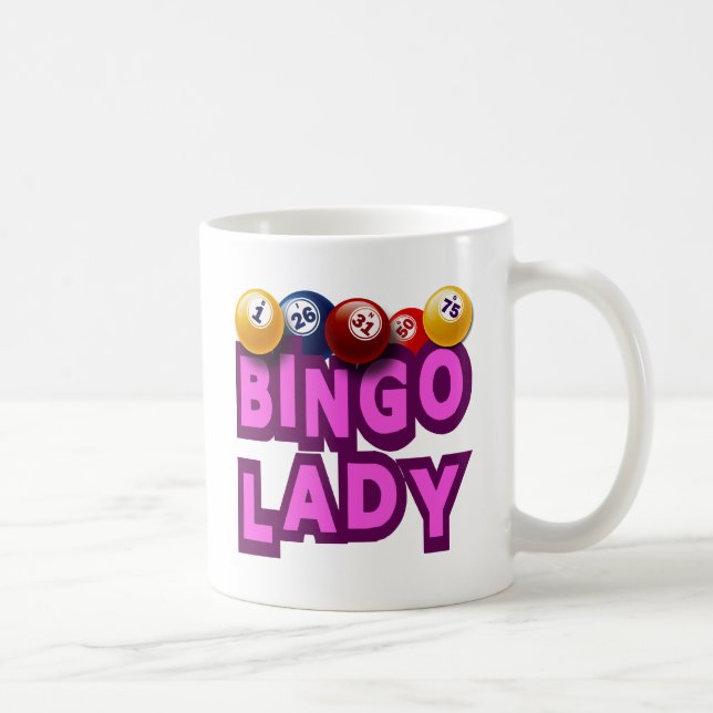 BINGO-DAME KAFFEETASSE (Rechts)
