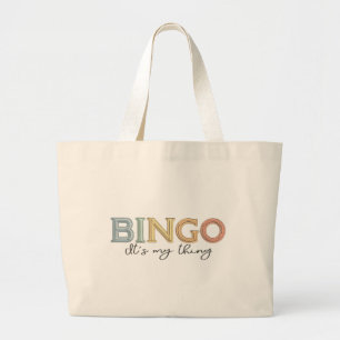BINGO, das ist mein Ding - Pastellfarben Jumbo Stoffbeutel