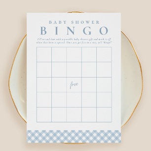 Bingo de baby shower carte de fête mignonne à carr