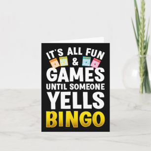 Bingo-Design für Männer Frauen Bingo-Novität Spiel Karte