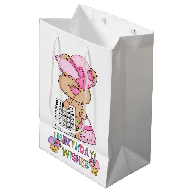 Bingo désire pour votre sac cadeau moyen anniversa (Devant Angle)
