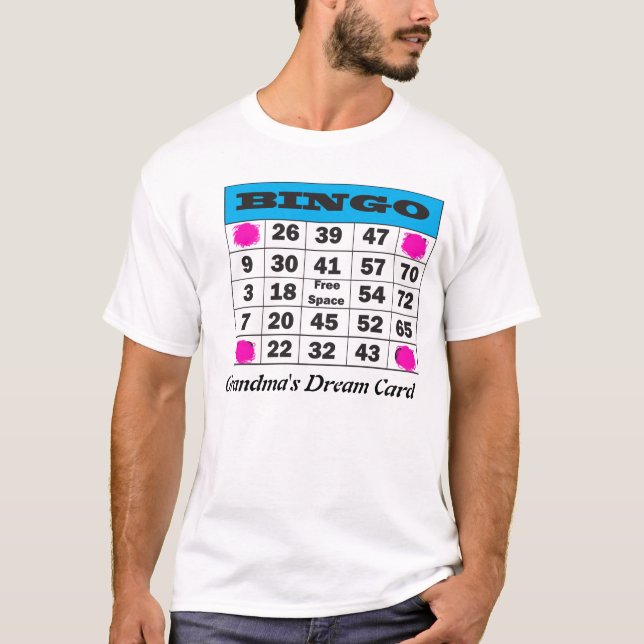 Bingo, die Traumkarte der Großmutter T-Shirt (Vorderseite)