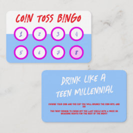 Bingo Drink Game für Party Visitenkarte