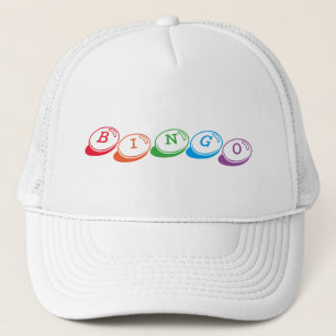 BINGO Farbenfrohe Buchstaben Spaß Truckerkappe