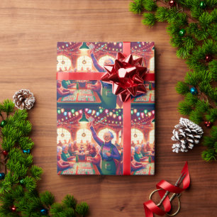 Bingo Game Christmas Geschenkpapier