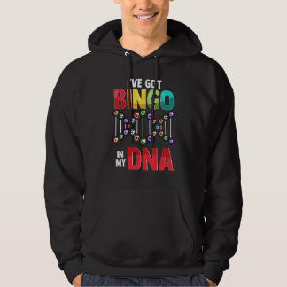 Bingo Game Dna Saying For Lucky Bingo Player Hoodie