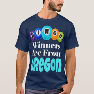 Bingo-Gewinner kommen aus Oregon Funny Game Night T-Shirt