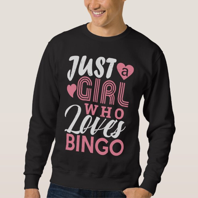 Bingo Girls  Bingo Game Player  Women Kids Sweatshirt (Vorderseite)