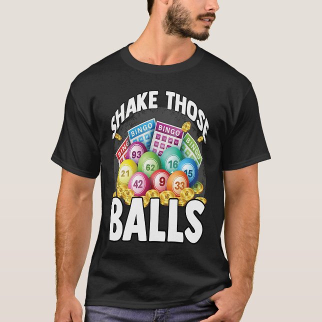 Bingo  Grandpa Daubers Gamblers Vintage Playing T-Shirt (Vorderseite)