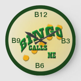 Bingo Große Wanduhr