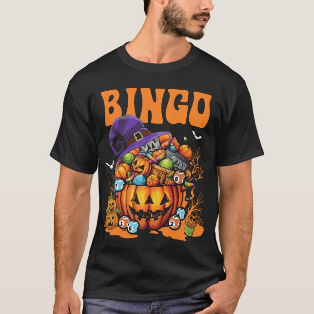 Bingo Halloween Bingo Player T-Shirt (Vorderseite)