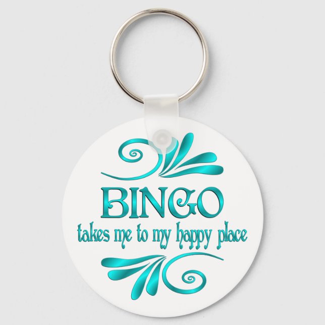 Bingo Happy Place Schlüsselanhänger (Vorderseite)